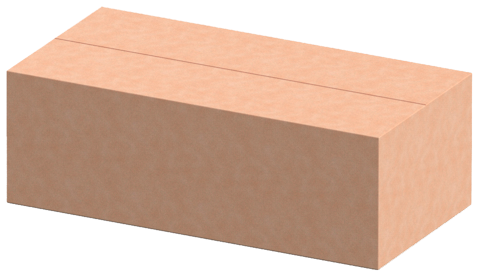 Коробка картонная для вакуумных крышек КВК-110, 560*280*190 мм