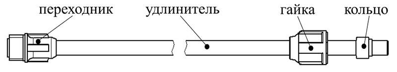 Схема удлинителя УД-01М
